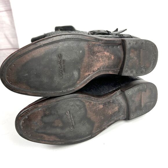 UGG Collection Nicoletta Scored Over-the-Knee Black Leather Boot size 6 1/2 - Picture 11 of 16